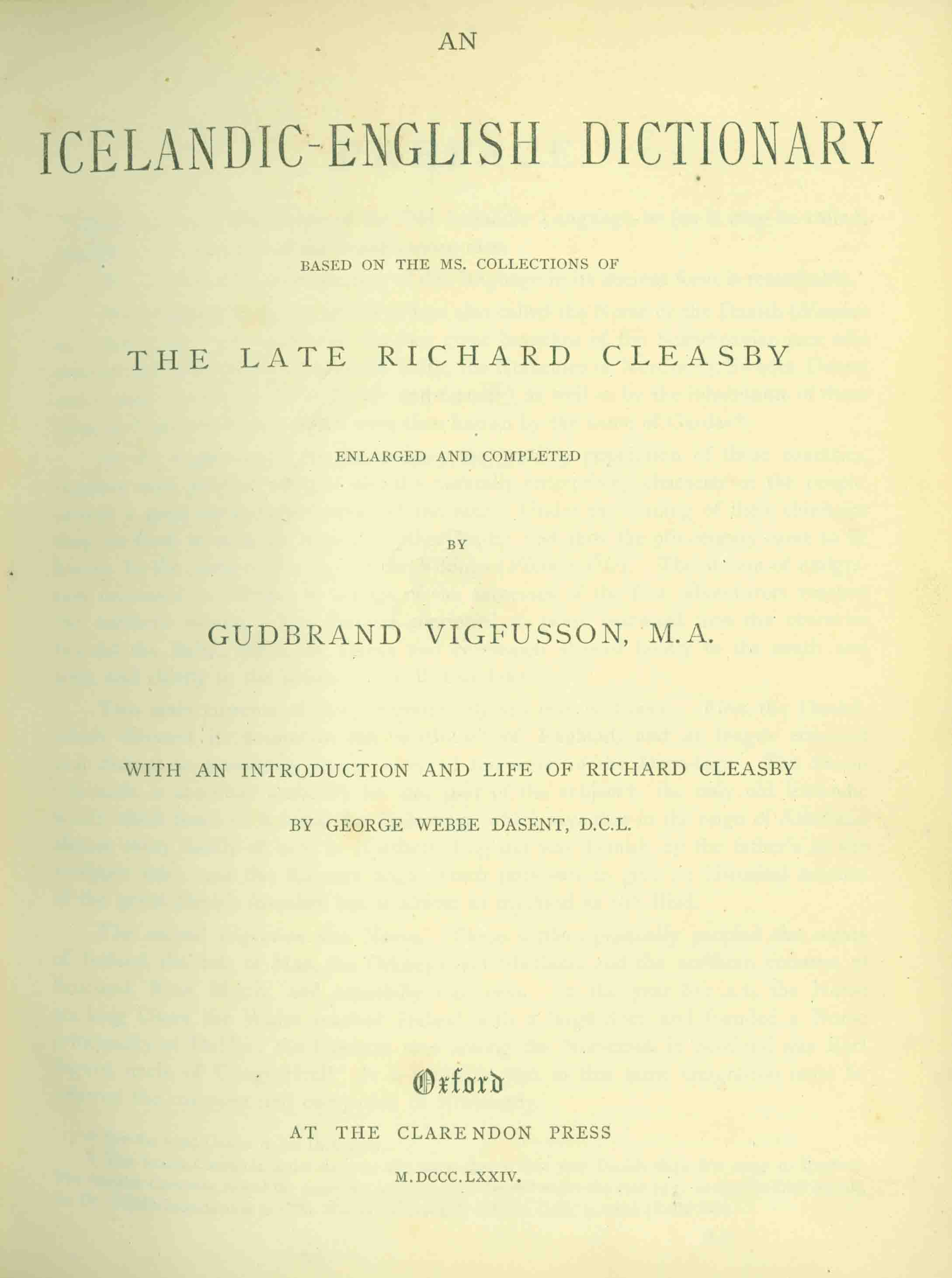 AN ICELANDICENGLISH DICTIONARY.