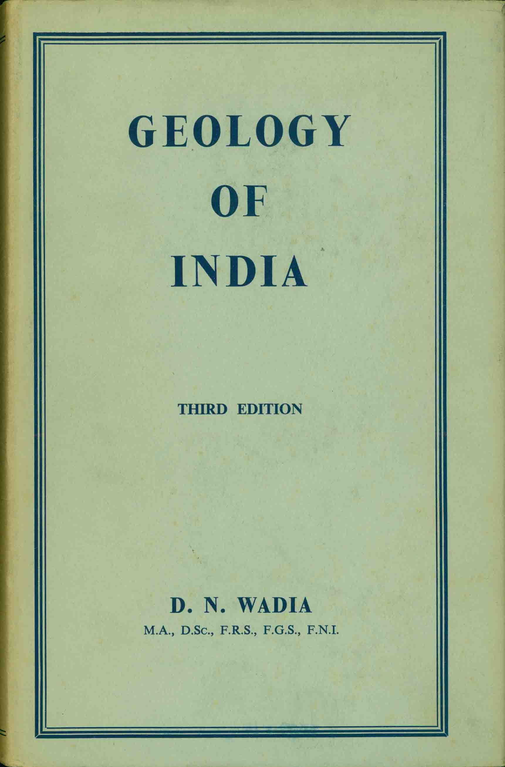 GEOLOGY OF INDIA.