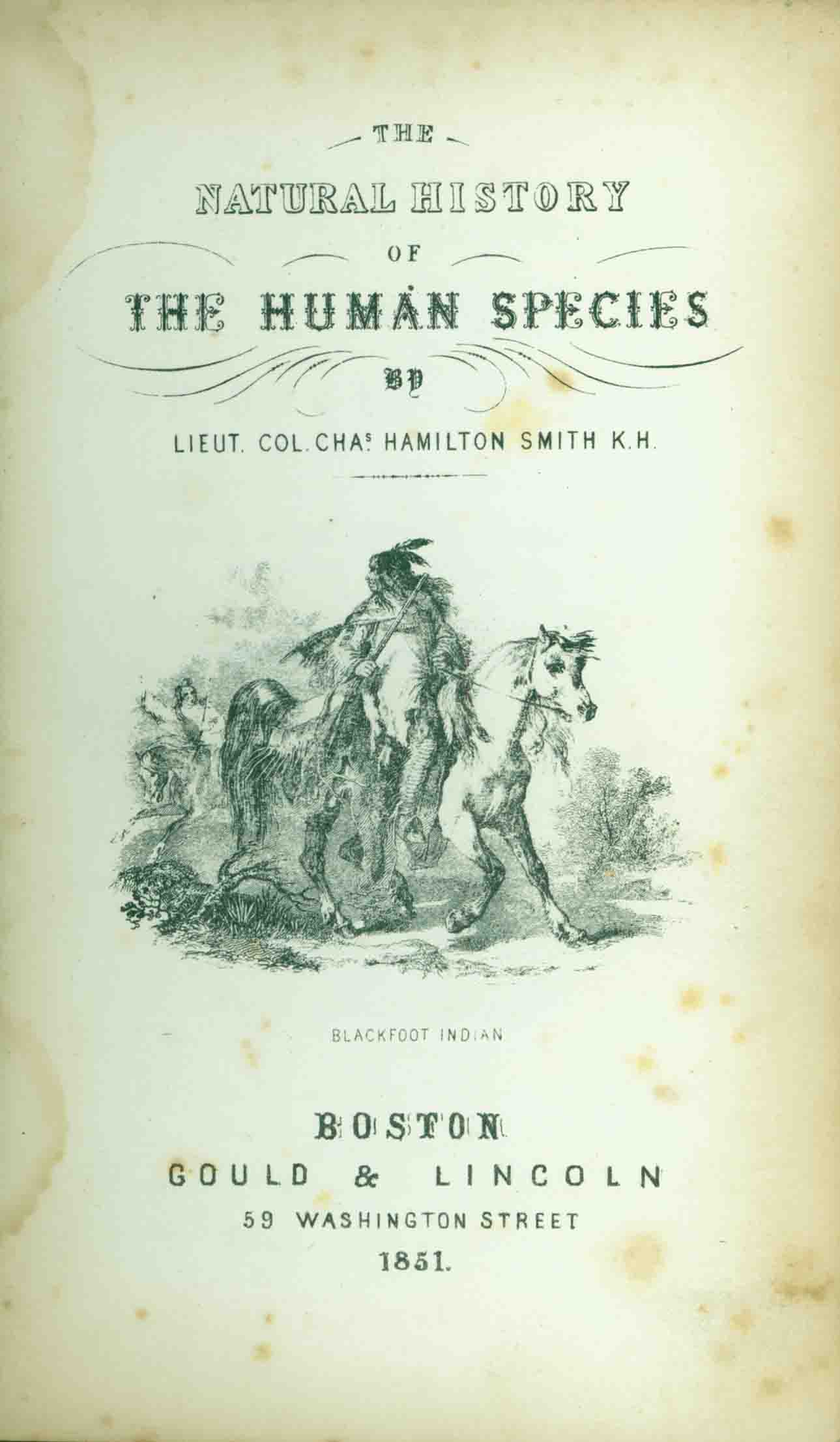 THE NATURAL HISTORY OF THE HUMAN SPECIES 