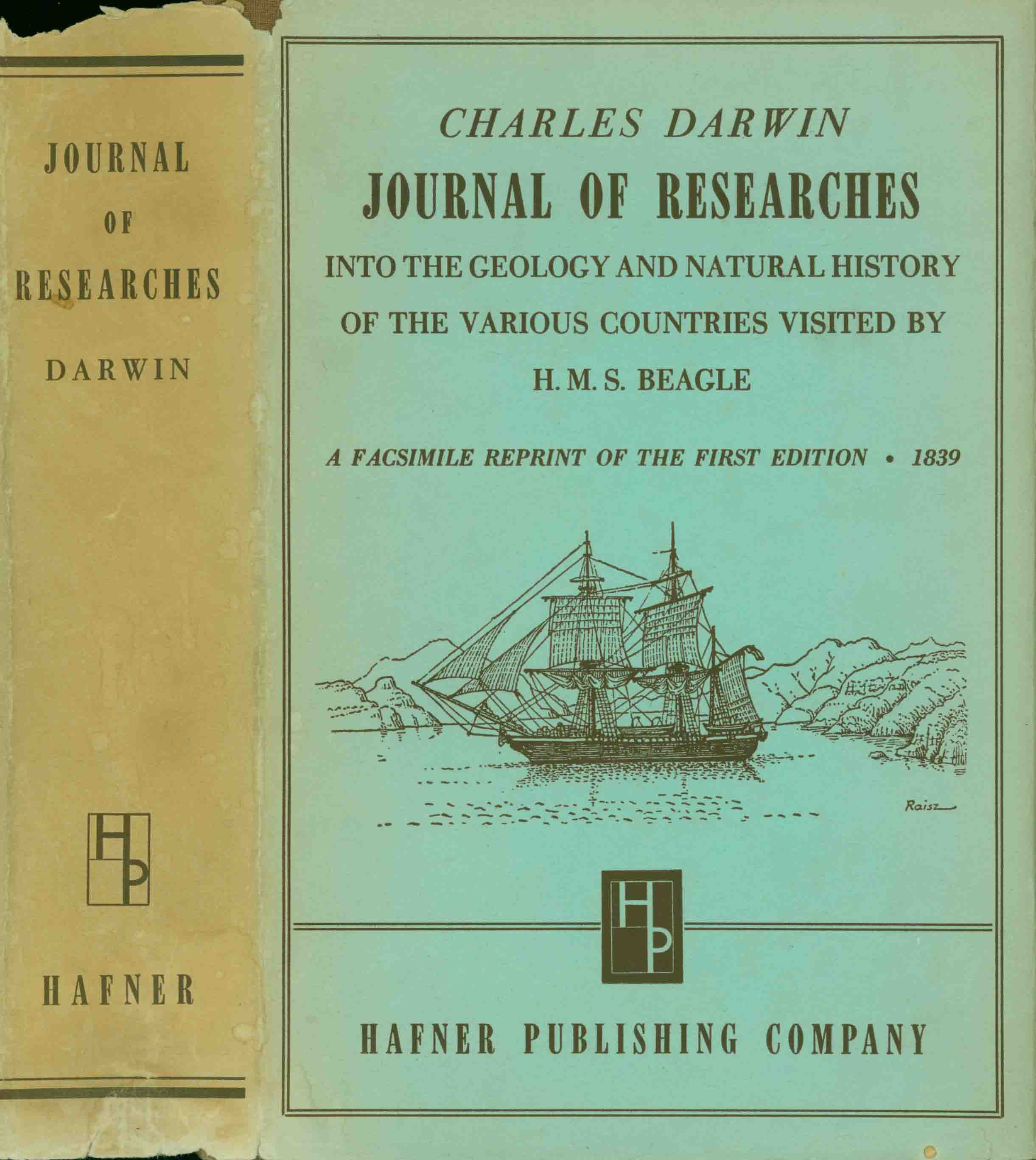 JOURNAL OF RESEARCHES INTO THE NATURAL HISTORY AND GEOLOGY OF THE