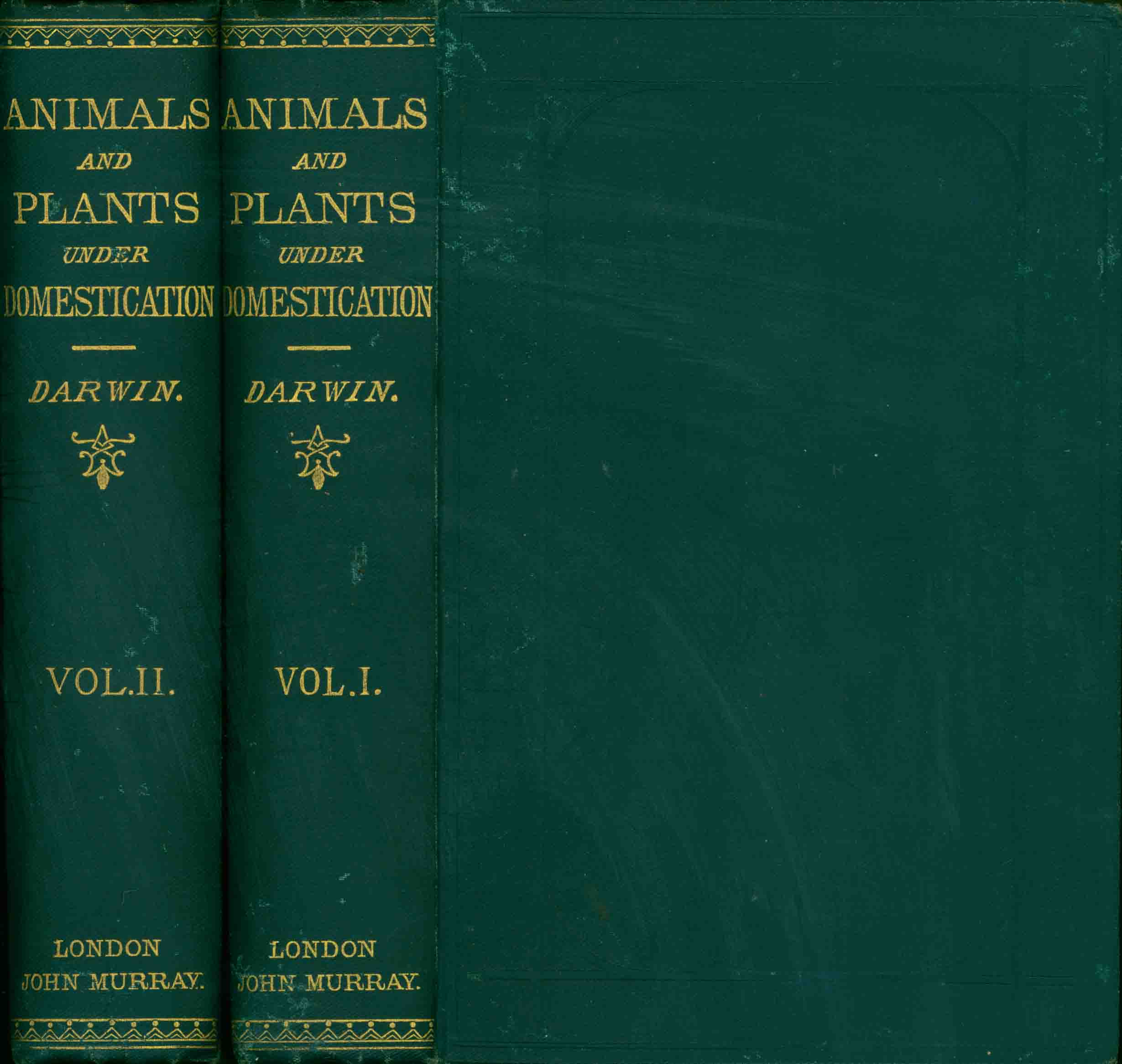 THE VARIATION OF ANIMALS AND PLANTS UNDER DOMESTICATION.